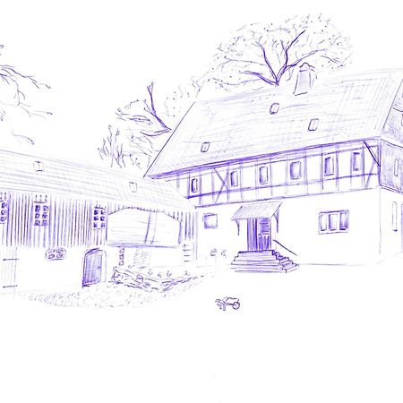 Mothsgut - Moderne Ferienwohnung Auf Dem Bauernhof Im Erzgebirge Oelsnitz  المظهر الخارجي الصورة